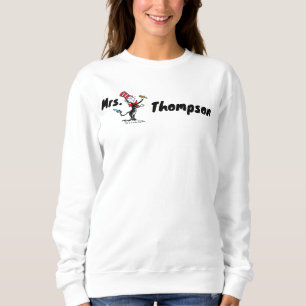 Dr. Seuss   Cat in the Hat Drawn Name Sweatshirt