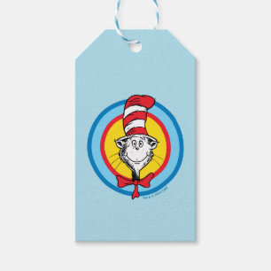 Dr. Seuss Cat in the Hat Head Graphic Gift Tags