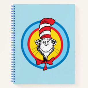Dr. Seuss   Cat in the Hat Head Graphic Notebook