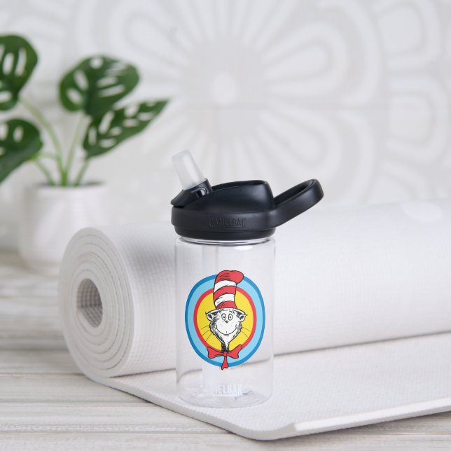 Dr. Seuss | Cat in the Hat Head Graphic Water Bottle (Yoga)