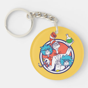 Dr. Seuss   Cat in the Hat & Lab Tech 1 Lab Tech 2 Key Ring