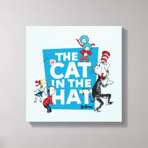 Dr. Seuss   Cat in the Hat Logo - Characters Canvas Print