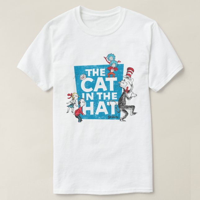 Dr. Seuss | Cat in the Hat Logo - Characters T-Shirt (Design Front)