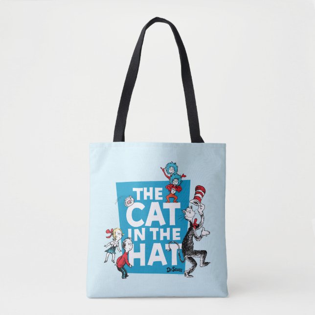 Dr. Seuss | Cat in the Hat Logo - Characters Tote Bag (Front)
