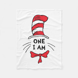 Dr. Seuss   Cat in the Hat - One I am Fleece Blanket