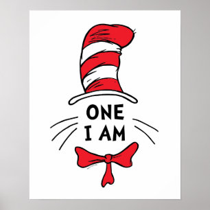Dr. Seuss   Cat in the Hat - One I am Poster