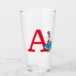 Dr. Seuss Cat in the Hat - Reading Monogram Glass