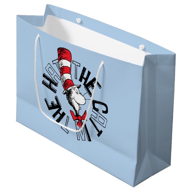 Dr. Seuss | Cat in the Hat Round Art Large Gift Bag (Front Angled)