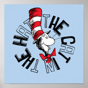 Dr. Seuss   Cat in the Hat Round Art Poster