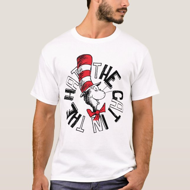 Dr. Seuss | Cat in the Hat Round Art T-Shirt (Front)