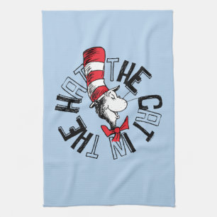 Dr. Seuss   Cat in the Hat Round Art Tea Towel