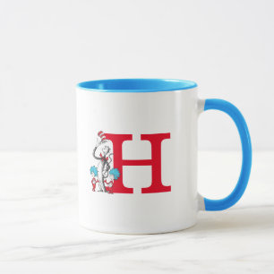Dr. Seuss Cat in the Hat, Thing One Monogram H Mug