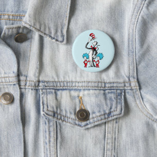 Dr. Seuss   Cat in the Hat, Thing One & Thing Two 6 Cm Round Badge