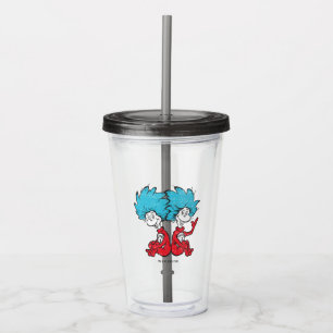 Dr. Seuss Cat in the Hat Thing One & Thing Two Acrylic Tumbler
