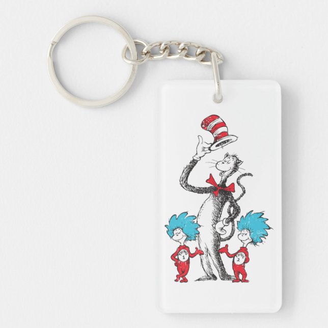 Dr. Seuss | Cat in the Hat, Thing One & Thing Two Key Ring (Front)