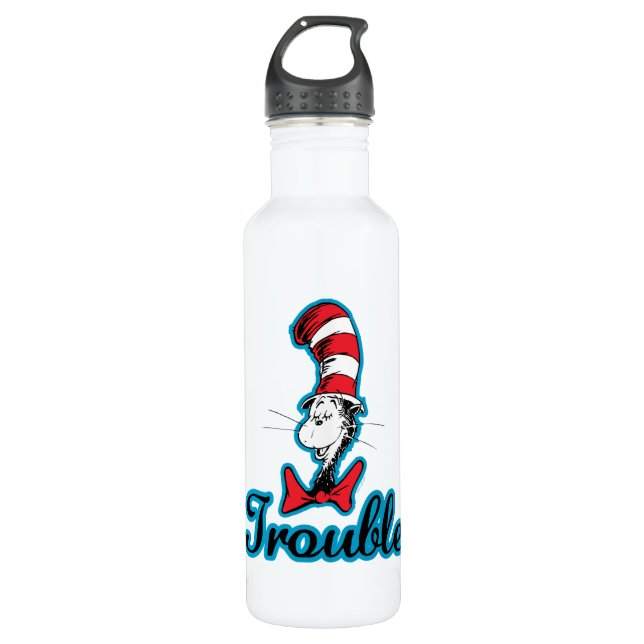 Dr. Seuss | Cat in the Hat Trouble 710 Ml Water Bottle (Front)