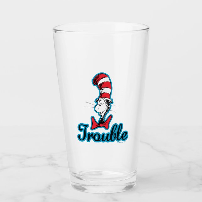 Dr. Seuss | Cat in the Hat Trouble Glass (Front)