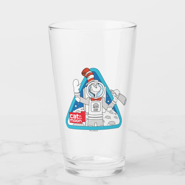 Dr. Seuss | Cat in the Moon Outer Space Graphic Glass (Front)
