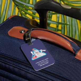 Dr. Seuss Cat in the Moon Outer Space Graphic Luggage Tag