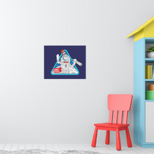 Dr. Seuss   Cat in the Moon Outer Space Graphic Poster