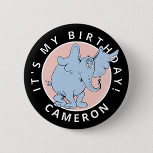 Dr. Seuss Character Confetti Kids Birthday 6 Cm Round Badge