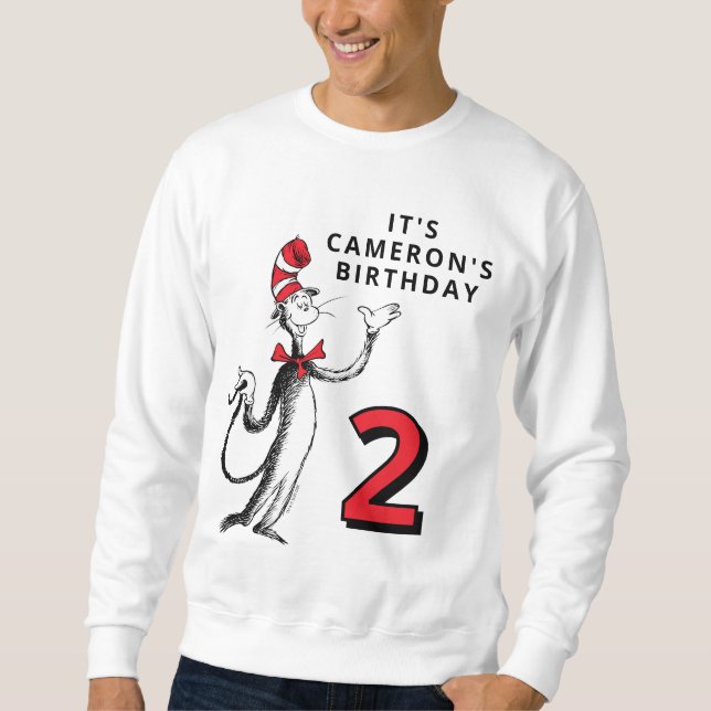 Dr. Seuss Character Confetti | Kids Birthday Sweatshirt (Front)