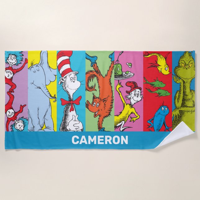 Dr. Seuss | Character Slice Beach Towel (Front)