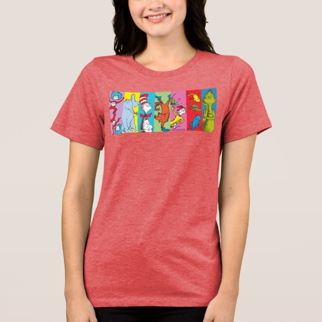 Dr. Seuss | Character Slice Tri-Blend Shirt (Front)