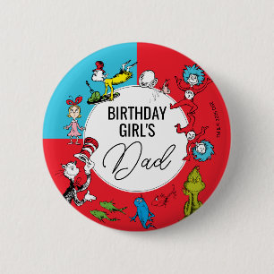 Dr. Seuss - Characters   Kids Birthday 6 Cm Round Badge