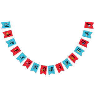 Dr. Seuss - Characters Kids Birthday Bunting