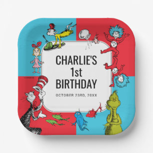 Dr. Seuss - Characters Kids Birthday Paper Plate