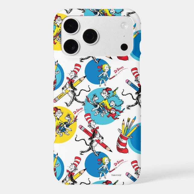 Dr. Seuss | Characters With Pencils Pattern (Back)