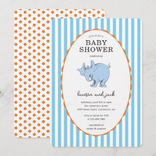 Dr. Seuss Classic Horton Hears a Who Baby Shower Invitation