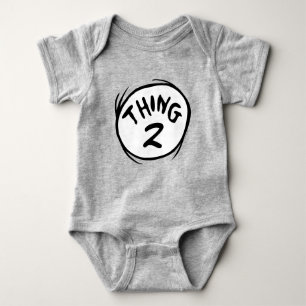 Dr. Seuss   Custom Thing One Thing Two Baby Bodysuit