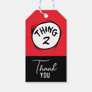 Dr. Seuss Custom Thing One Thing Two Gift Tags