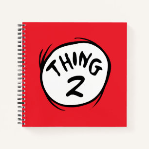 Dr. Seuss   Custom Thing One Thing Two Notebook