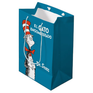 Dr. Seuss El Gato Ensombrerado Spanish Medium Gift Bag