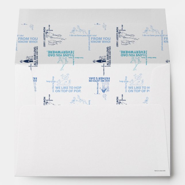 Dr. Seuss | Father's Day Quote Pattern Envelope (Back (Bottom))