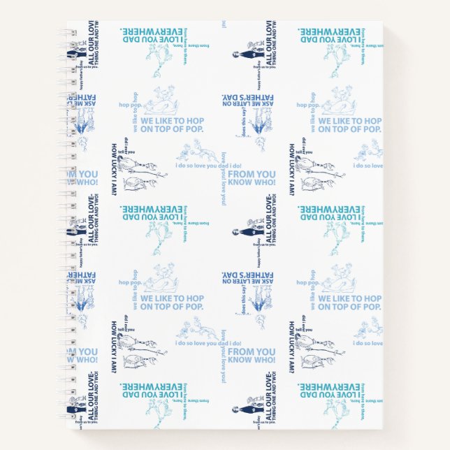 Dr. Seuss | Father's Day Quote Pattern Notebook (Front)