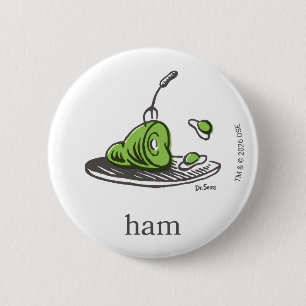 Dr. Seuss Green Eggs and Ham 6 Cm Round Badge
