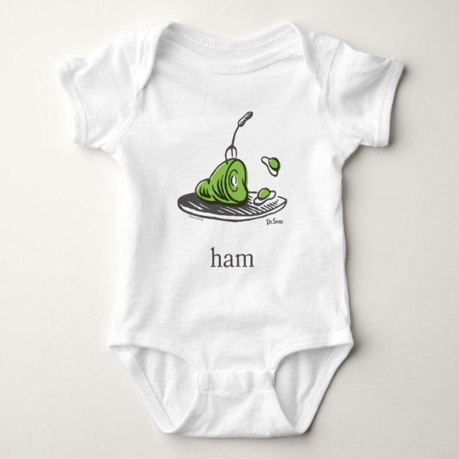 Dr. Seuss | Green Eggs and Ham Baby Bodysuit (Front)