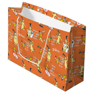 Dr. Seuss Green Eggs and Ham Character Pattern Large Gift Bag