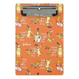 Dr. Seuss Green Eggs and Ham Character Pattern Mini Clipboard