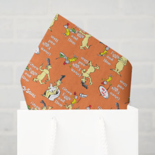 Dr. Seuss Green Eggs and Ham Character Pattern Tissue Paper