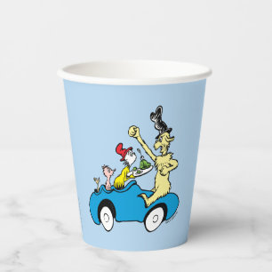 Dr. Seuss Green Eggs and Ham Characters in Car Paper Cups
