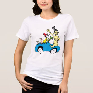 Dr. Seuss Green Eggs and Ham Characters in Car Tri-Blend Shirt