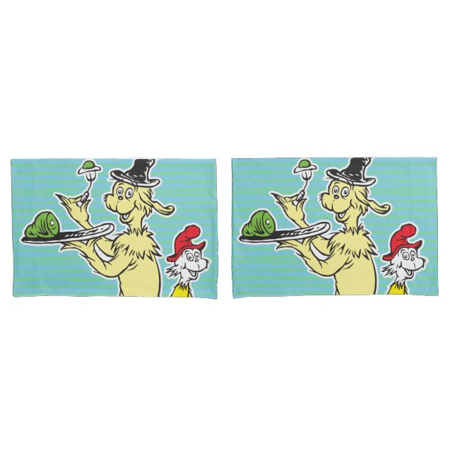 Dr. Seuss | Green Eggs and Ham | Friend & Sam-I-Am Pillowcase (Front-Set)