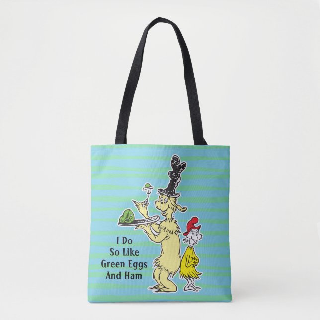 Dr. Seuss | Green Eggs and Ham | Friend & Sam-I-Am Tote Bag (Front)