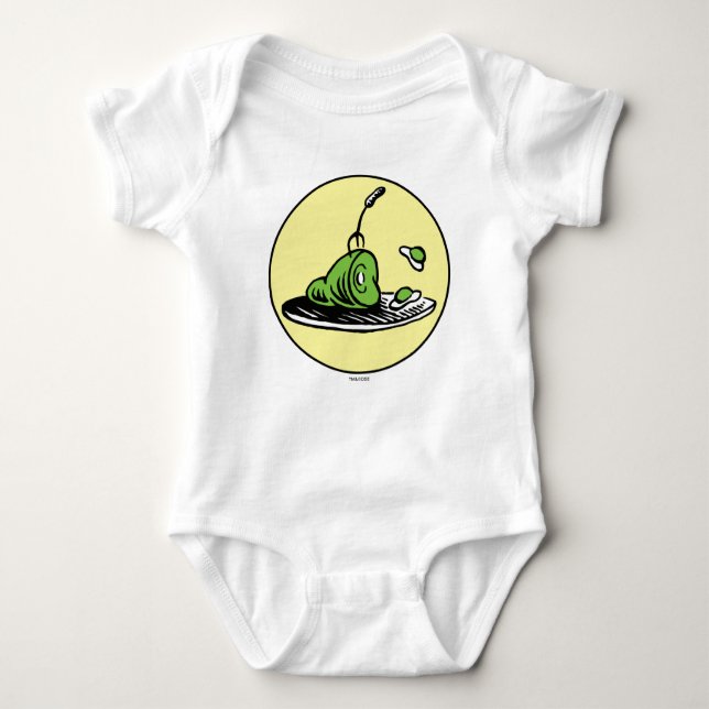 Dr. Seuss | Green Eggs and Ham Icon Baby Bodysuit (Front)
