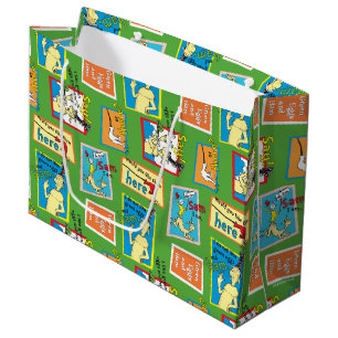 Dr. Seuss Green Eggs and Ham Story Quotes Large Gift Bag